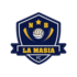 The MM Platinum NB La Masia logo